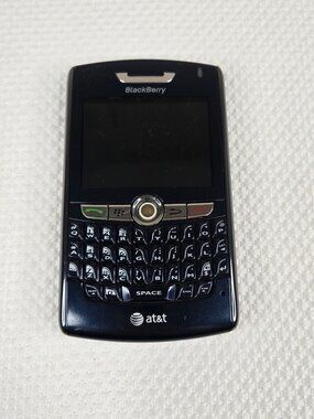BlackBerry 8800 AT&T Smartphone QWERTY Keyboard Black For Parts Untested